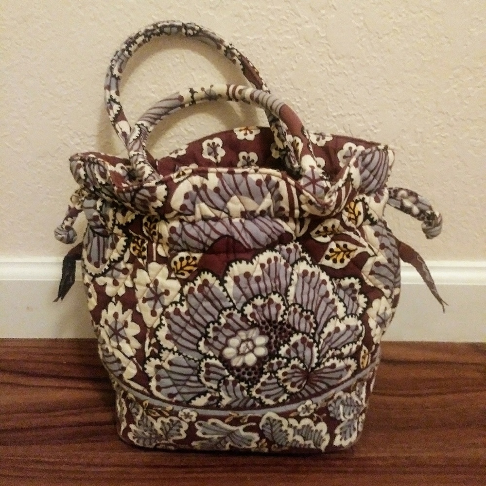Vera bradley slate blooms small purse